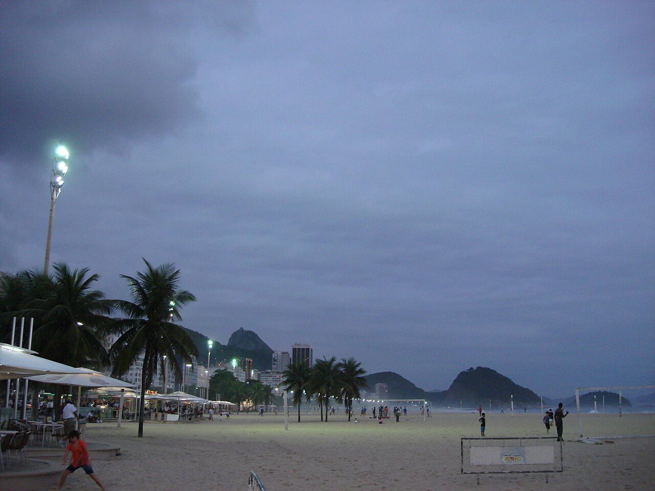 Futebol de areia em Copacabana